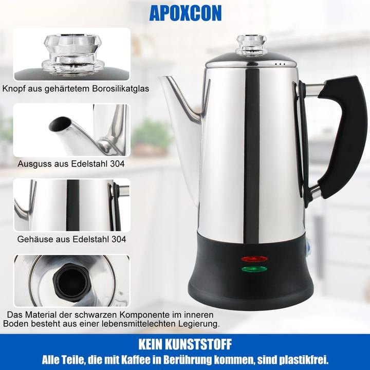 Produktbild Apoxcon Elektrischer Kaffee-Perkolator