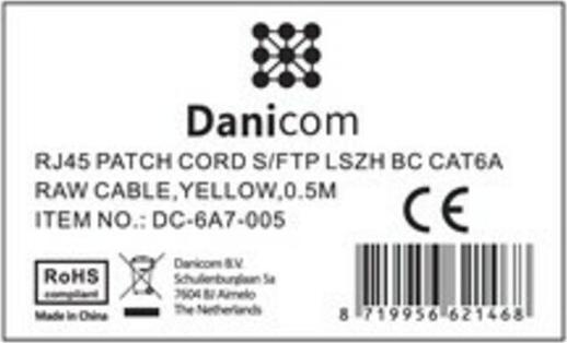 Produktbild Dsit CAT 6a Netzwerkkabel LSOH (CAT6a, 0.50 m)