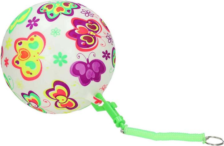Actual product image Manen Play ball with butterflies on a string, 21 cm