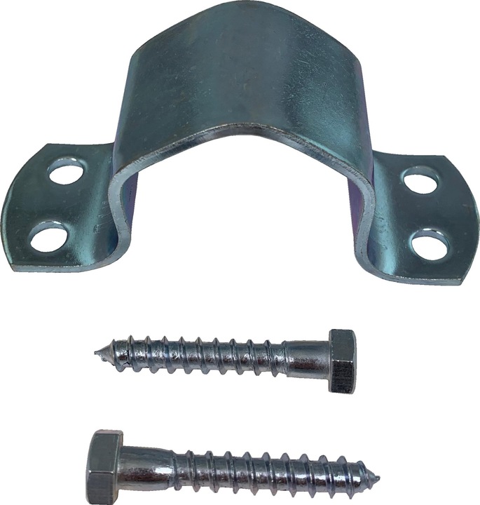 Actual product image Televes Pole clamp MASCH48G D 48mm galvanized 4 holes (Various)