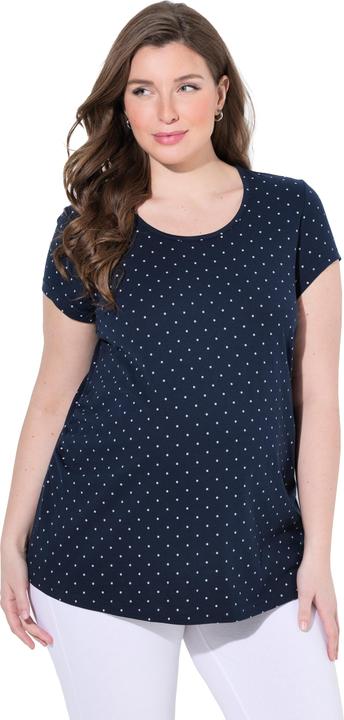 Produktbild Ulla Popken Bellieva-T-Shirts, 2er-Pack, Kurzarm, seitl. Raffung, GOTS (58)