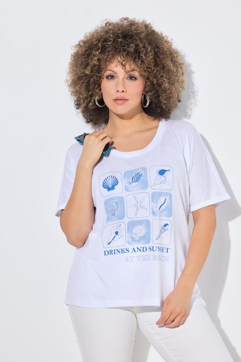 Produktbild Ulla Popken T-Shirt, Meerestiere, Oversized, Rundhals, Halbarm (62)