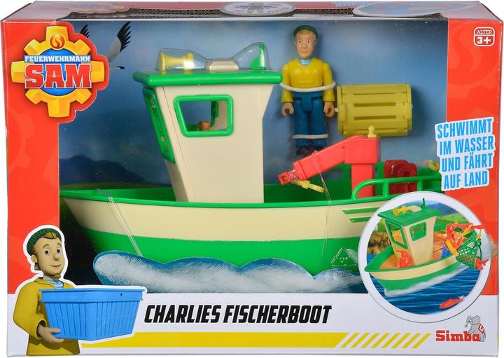 Actual product image Simba Sam Charlie's fishing boat with figure
