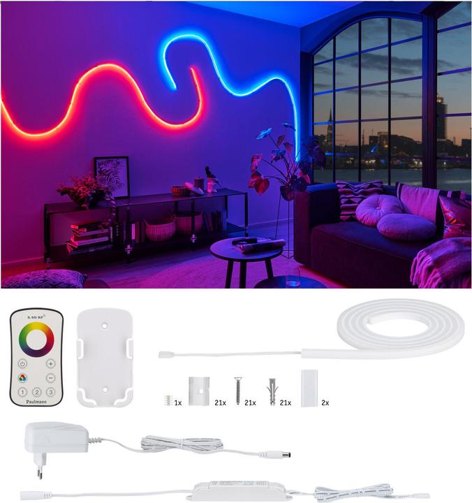 Image du produit Paulmann Kit MaxLED Flow Stripe (Multicolore, 150 cm, Intérieur)