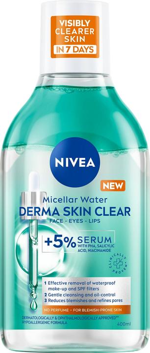 Produktbild NIVEA DERMA Skin Clear Serum-Infused Micellar Water 400ml
