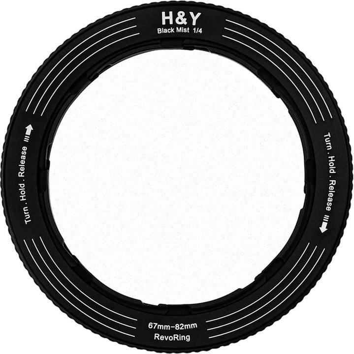 H&Y REVORING Black Promist 1/4 Filter (67-82mm) (82 mm, Zwarte nevelfilter)