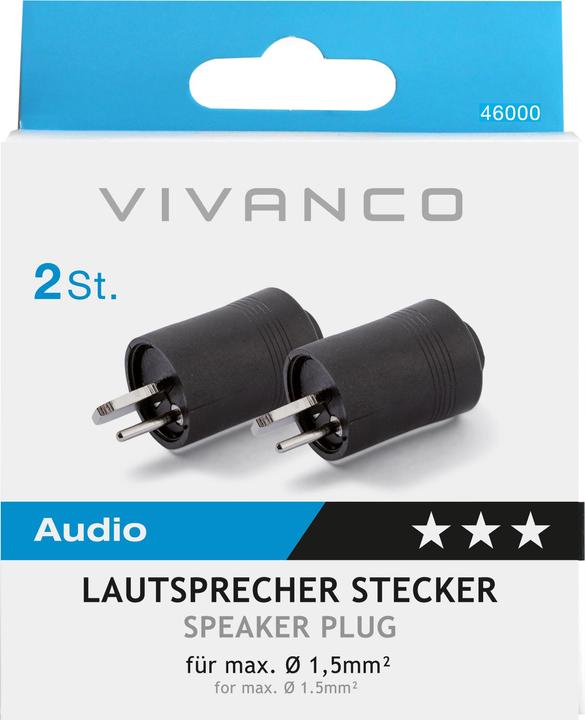 Actual product image Vivanco Speaker plug