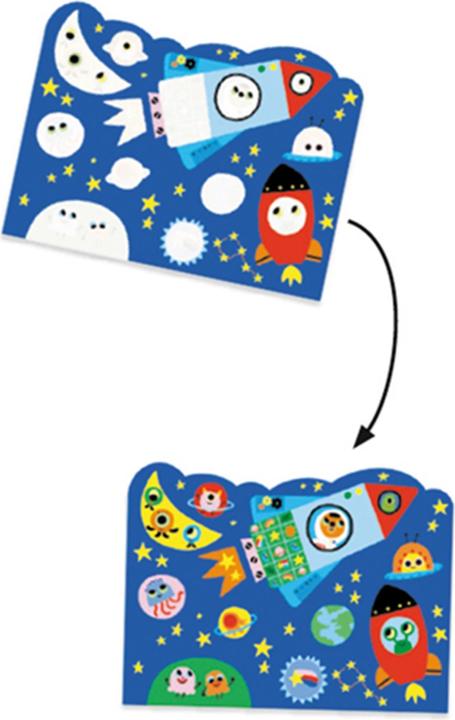 Actual product image Djeco Magic colouring pictures sky