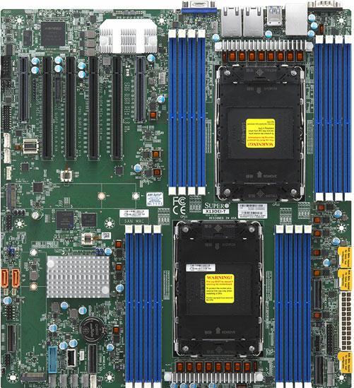 Produktbild Supermicro Motherboard X13DEI-T (bulk pack) (LGA 4677, Intel C741, E-ATX)