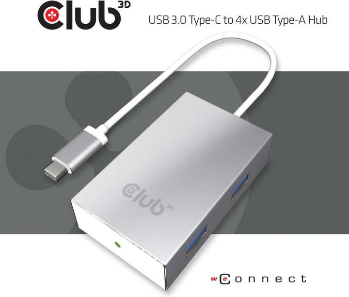 Produktbild Club 3D SenseVision USB Type-C Mini Dock (USB-A, 4 Ports)
