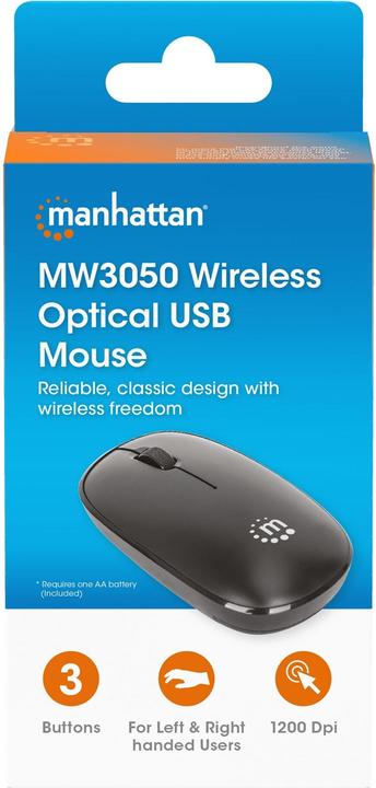 Actual product image Manhattan MW3050 Wireless USB mouse (Wireless)