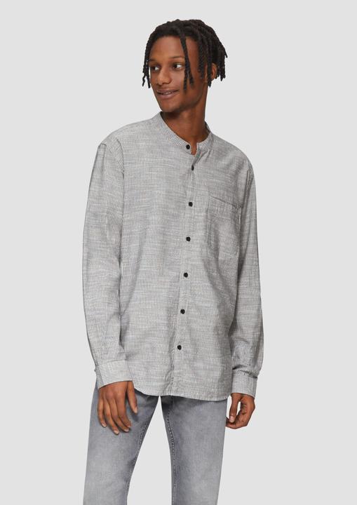 Immagine prodotto s.Oliver Hemd Regular Fit: Baumwollhemd mit Stehkragen (XS)