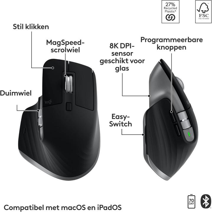 Actual product image Logitech Mx Keys S Combo For Mac (Eng. Int., Wireless)