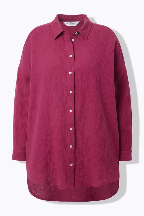Immagine prodotto Studio Untold Blusa di mussola dal taglio oversize con collo da camicia e maniche lunghe (46, 48)