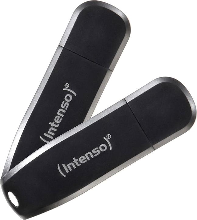 Image du produit Intenso Speed Line USB 3.2 pack de 2 (128GB), noir (128 Go, USB-A)