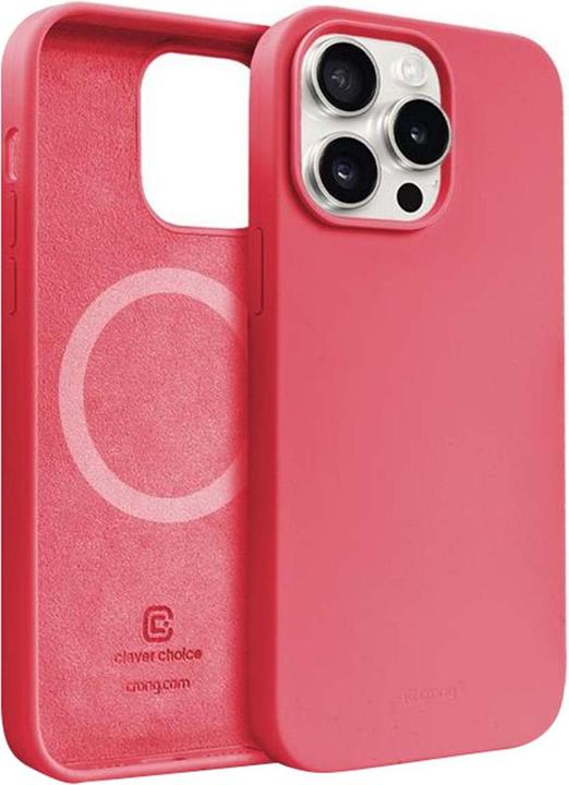 Actual product image Crong Colour Cover Magnetic - iPhone 15 Pro MagSafe Case (Pink) (Apple iPhone 15 Pro)