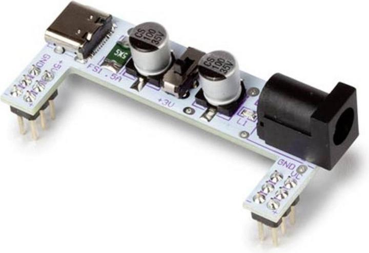 Actual product image Whadda WPM467 Breadboard 3.3V / 5V Power Supply Module