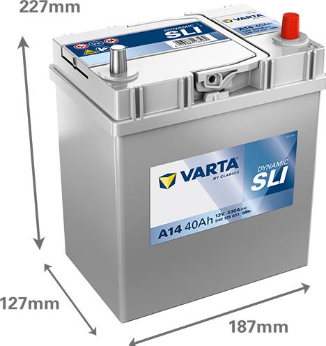 Produktbild Varta Blue Dynamic A14 (12 V, 40 Ah, 330 A)