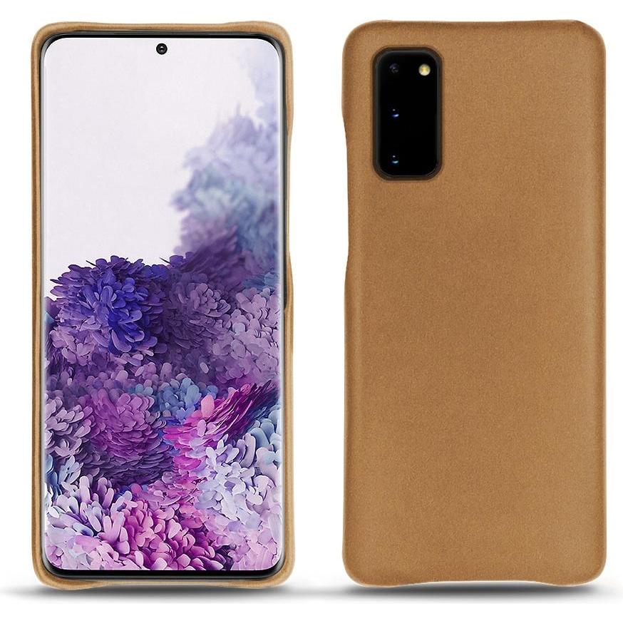 Noreve Lederschutzhülle (Samsung Galaxy S20), Smartphone Hülle, Beige