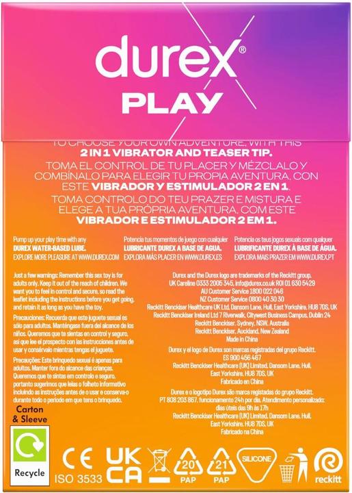 Actual product image Durex Toy - Vibe & Tease Vibrator