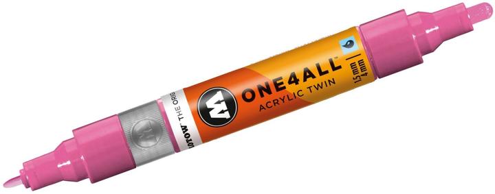 Produktbild Molotow Marqueur pour Maquettes - One4All Twin - Acrylique Rose Fushia - 1,5/4mm - -231 - 15 cm (fuchsiapink, 4 mm, 1 x)