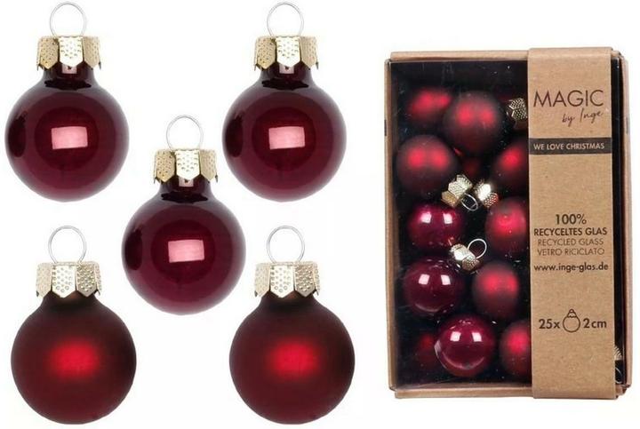 Produktbild Inge’s Glas Christmas Decor Weihnachtskugel (25x)