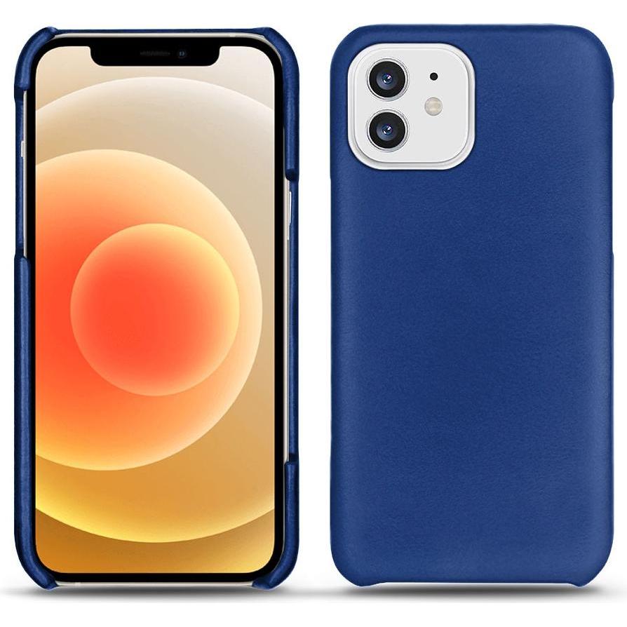 Noreve Lederschutzhülle (Apple iPhone 12), Smartphone Hülle, Blau