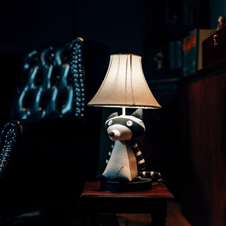 Actual product image Happy Lamps Ben the raccoon