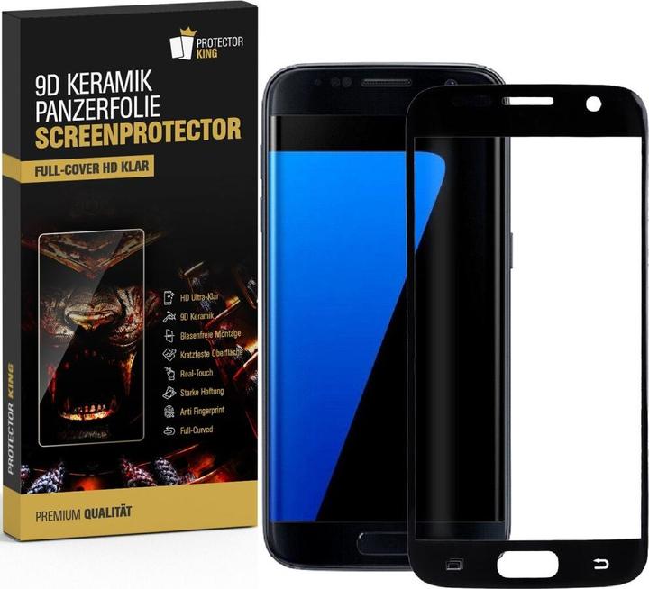 Produktbild Protectorking 2x Ceramic-Glass Full Cover HD Klar (2 Stück, Samsung Galaxy S7 Edge)