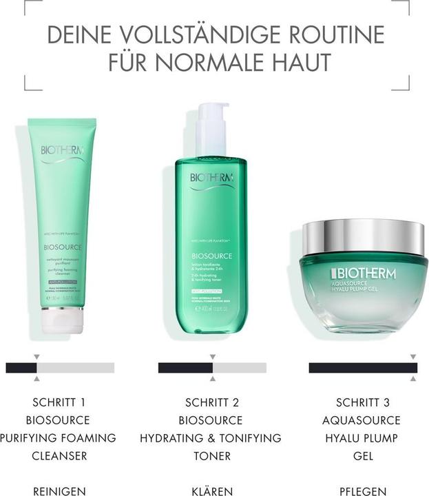 Actual product image Biotherm Aquasource Hyalu Plump Gel (50 ml, Face gel, Up to SPF 10)