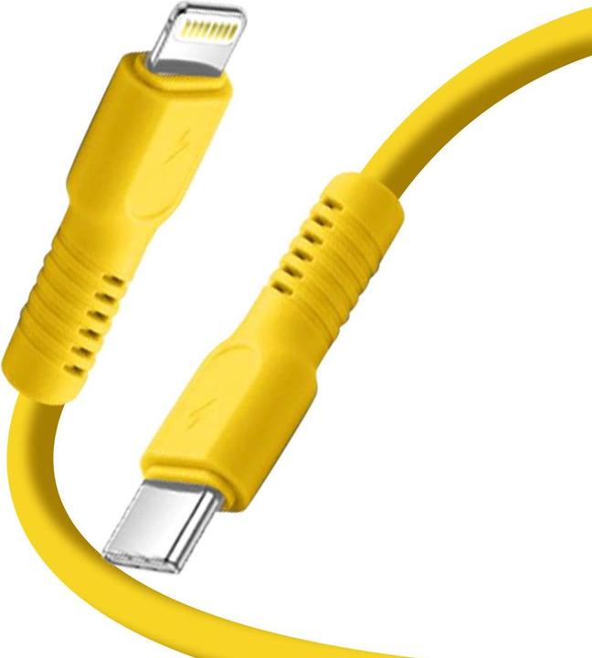 Produktbild Forever COLORUM Kabel USB-C - Lightning 1,8m 2,4A CK12-CL-05 xYellow (1.80 m, USB 3.2 Gen 1, 12 W)