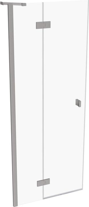 Actual product image Hüppe SolvaPro partially framed swing door, 4-corner, with fixed segment, left-hand mounting, width: 800mm (211 cm, 80 cm)