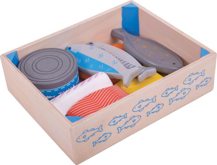 Actual product image Bigjigs Wooden box with fish