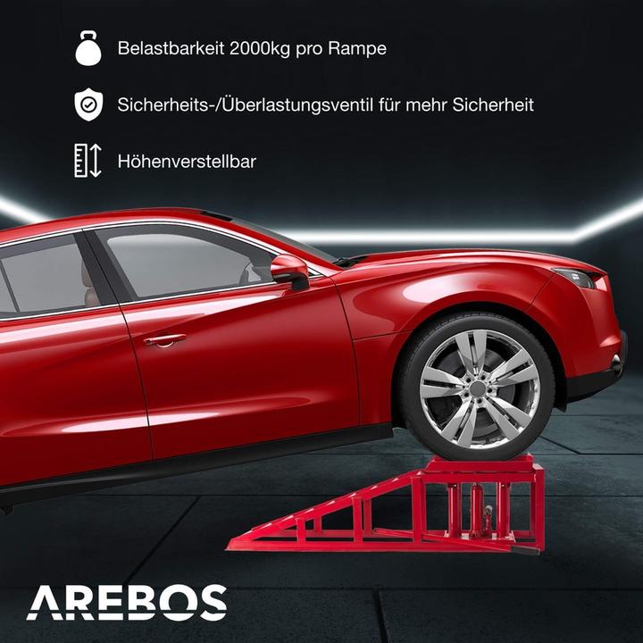 Image du produit Arebos Rampe pour voitures