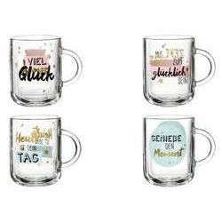 Ritzenhoff & Breker, Tasse, Henkelbecher SPIRIT TAG, 330 ml aus Glas, spülmaschinengeeignet, hitzebeständig (330 ml, 1 x...