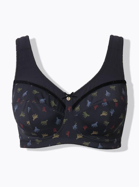 Actual product image Ulla Popken Tassel Print Relief Bra (85 E)