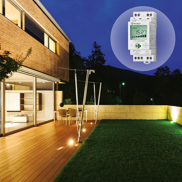 Produktbild Finder Dämmerungsschalter 150Lux 16A+1Aux 230V 11.91.8.230.0000