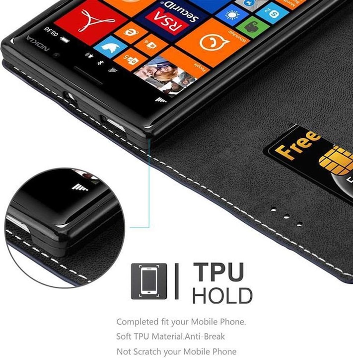 Actual product image Cadorabo Book X Wallet Cover (Nokia Lumia 830)