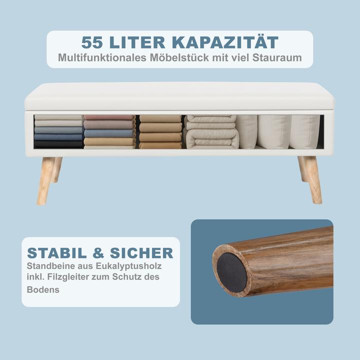 Actual product image Relaxdays GmbH Sitzbank mit Stauraum (110 cm)