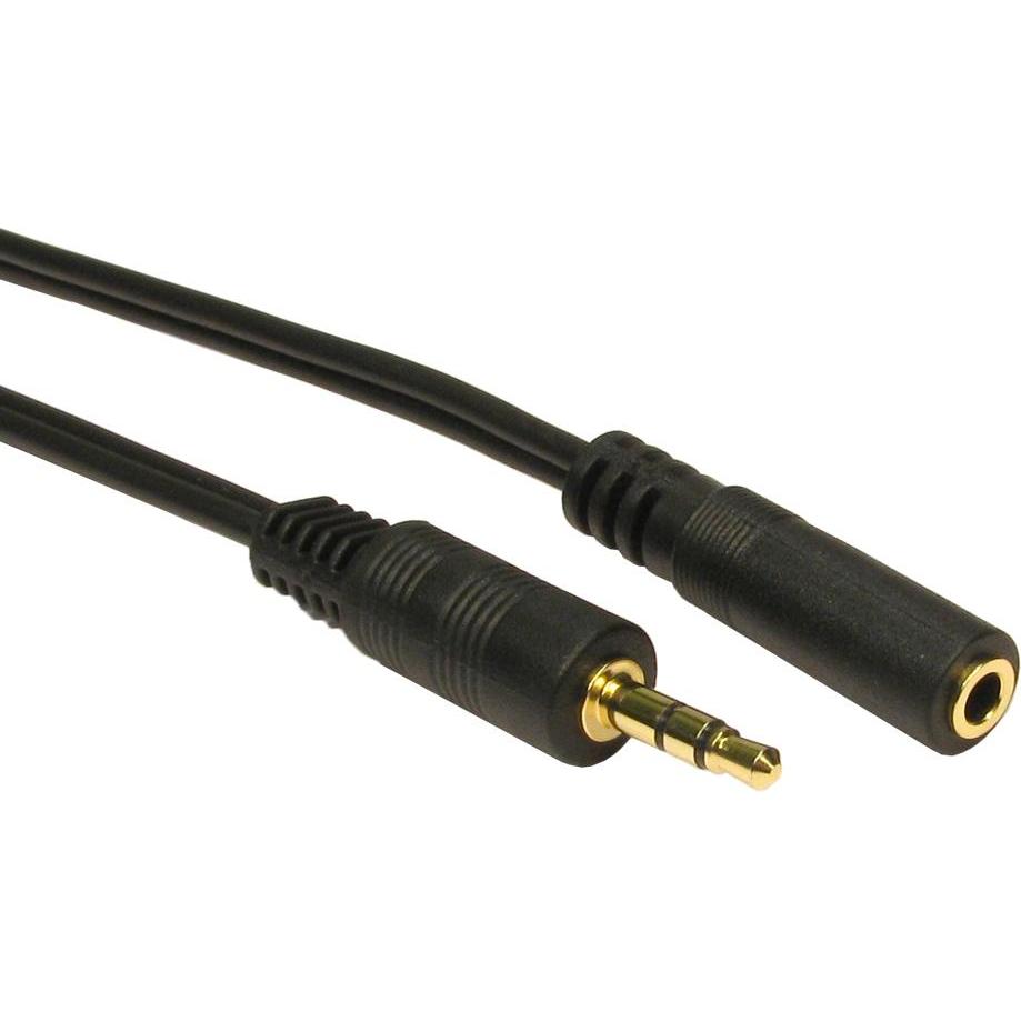 Cables Direct CDL 5m 3.5mm Stereo Ext - Black, Audio Kabel