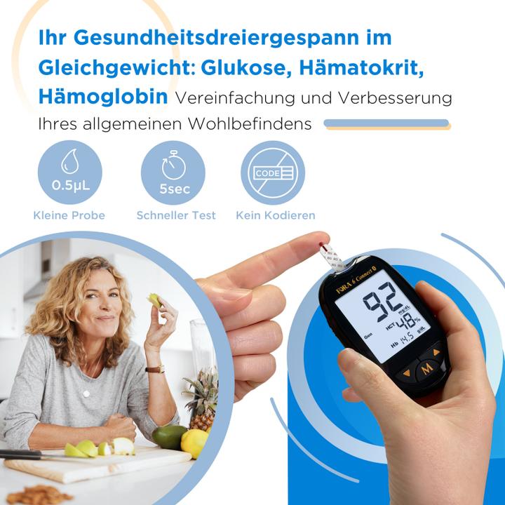 Actual product image Fora 6 Connect Bluetooth inkl. 3in1 Teststreifen