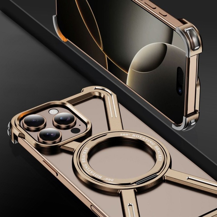 Produktbild OEM Back panel cover Case TITANIUM Escort for IPHONE 15 PRO MAX black (Apple iPhone 15 Pro Max)