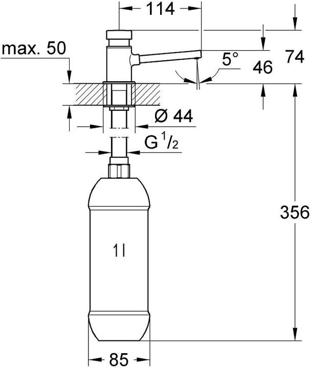 Produktbild Grohe Seifenspender chrom