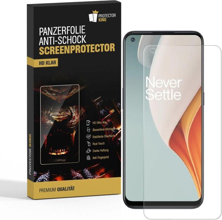 Actual product image Protectorking 4x Panzerfolie Anti-Shock HD Klar (4 Piece, OnePlus North N100)