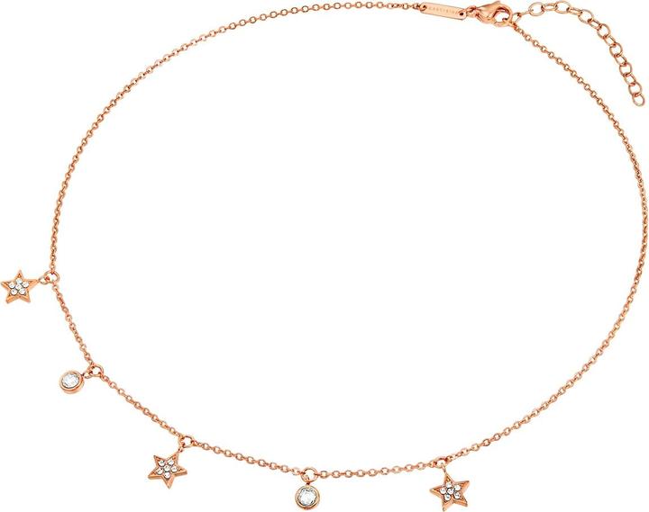 Immagine prodotto Eastside Catena Star da donna in acciaio inossidabile Preciosa oro rosa 40,0 cm di base + 5,0 cm di (Acciaio inossidabile placcato oro rosa 18 carati, 40 - 45 cm)