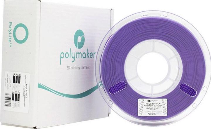 Actual product image Polymaker PolyLite PLA - Purple - 2.85mm (PLA, 2.85 mm, 1000 g, Violet)
