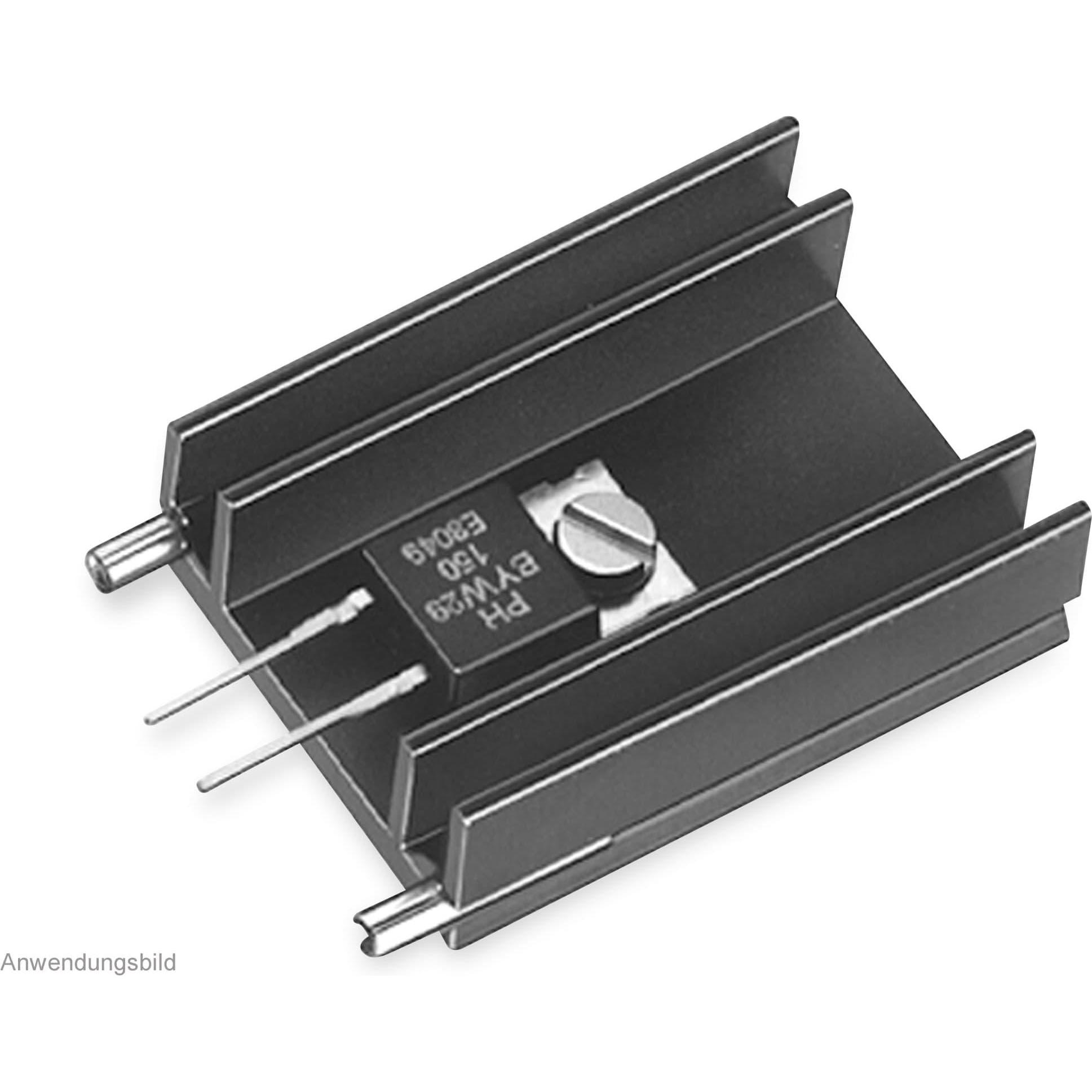 Thumbnail - Fischer Elektronik Kühlkörper, SK 145 25,4 STS, Leiterkartenkühlkörper, schwarz, Aluminium, CPU Wasserkühler, Schwarz