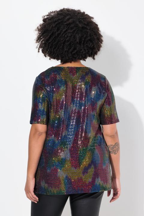 Produktbild Angel of Style T-Shirt, A-Linie, Paillettenoptik (48)