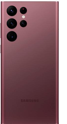 Produktbild Samsung Galaxy S22 Ultra EU (256 GB, Burgundy, 6.80", Dual SIM, 5G)