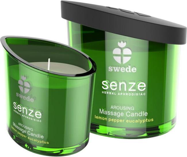 Productafbeelding Swede Senze Arousing Massage Candle Lemon Pepper Eucalyptus 150 ml (150 ml)